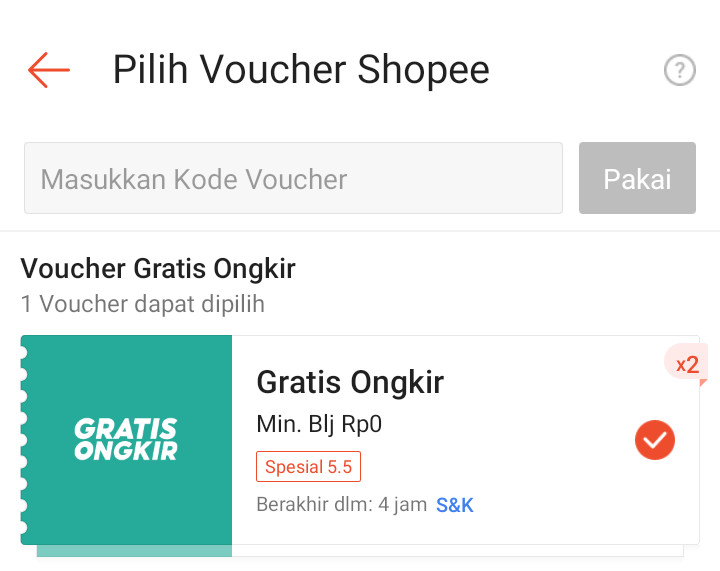 Cara Menggunakan Kode Voucher Shopee Tanpa Klaim | Sadiskon